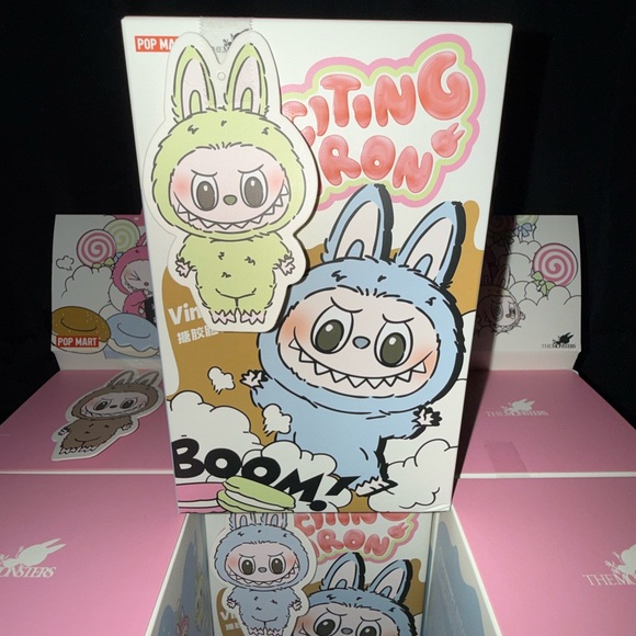 THE MONSTERS “EXCITING MACARON” LABUBU VINYL FACE ✨ FULL SET / WHOLE CASE ✨ - Picture 6 of 9